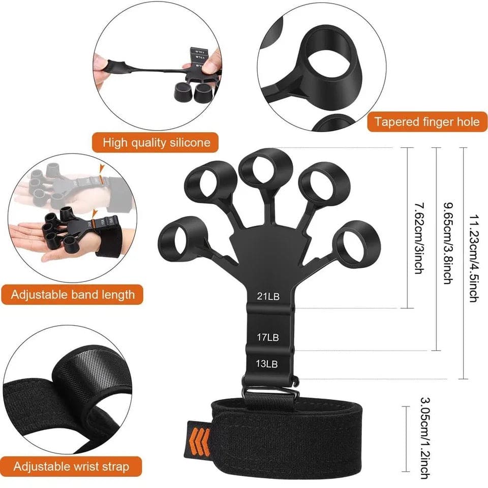 Finger Gripper, 6 Resistant Finger Exerciser, Patients Hand Recovery Physical Tools, Guitar Finger Strengthener, Silicone Gripster Grip, Finger Stretcher Hand Grip, Finger Sleeve for Guitar, Hand Therapy and Training Device Finger Gripper, 6 Resistant Finger Exerciser, Patients Hand Recovery Physical Tools, Guitar Finger Strengthener, Silicone Gripster Grip, Finger Stretcher Hand Grip, Finger Sleeve for Guitar, Hand Therapy and Training Device